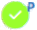 printer icon with a P